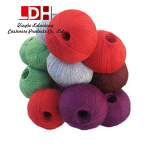 Natural Fio de caxemira de seda penteada e macia Fibra de confecção de malhas Fio de algodão de crochete para linha de tricô
